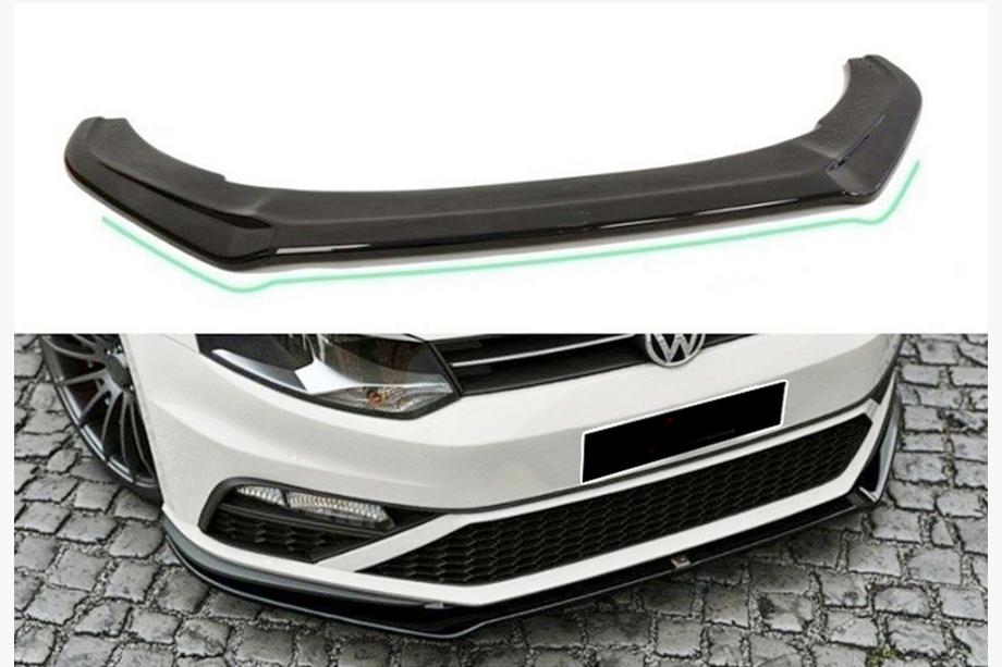 Volkswagen Polo 2010–2017 DPT sprednji lip spojler (za GTI, 2014-2017, sijajno črna) Image