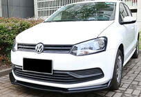 Volkswagen Polo 2010–2017 Sprednji lip spojler DPT V-2 (visoki sijaj črna) fotografija 2