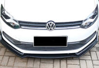 Volkswagen Polo 2010–2017 Sprednji lip spojler DPT V-2 (visoki sijaj črna) fotografija 5