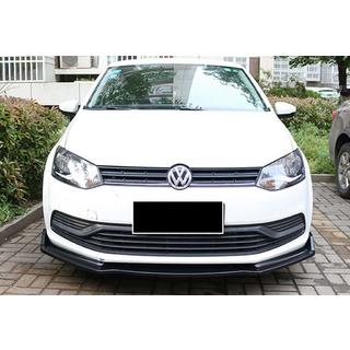 Sprednji lip spojler DPT V-2 (visoki sijaj črna) Volkswagen Polo 2010–2017 fotografija 3