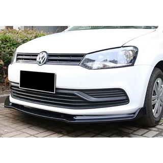 Sprednji lip spojler DPT V-2 (visoki sijaj črna) Volkswagen Polo 2010–2017 fotografija 4