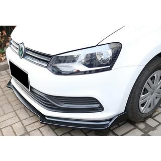 Sprednji lip spojler DPT V-2 (visoki sijaj črna) Volkswagen Polo 2010–2017 fotografija 1