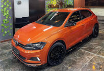 Volkswagen Polo 2017– Sprednji lip spojler DPT V-1 (črna sijaj) fotografija 1