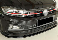 Volkswagen Polo 2017– Sprednji lip spojler DPT V-1 (za GTI, sijajno črna) fotografija 1