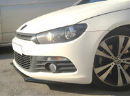 Volkswagen Scirocco 2008–2017 Sprednji lip spojler DPT (2008-2017, črna visok sijaj) fotografija 1