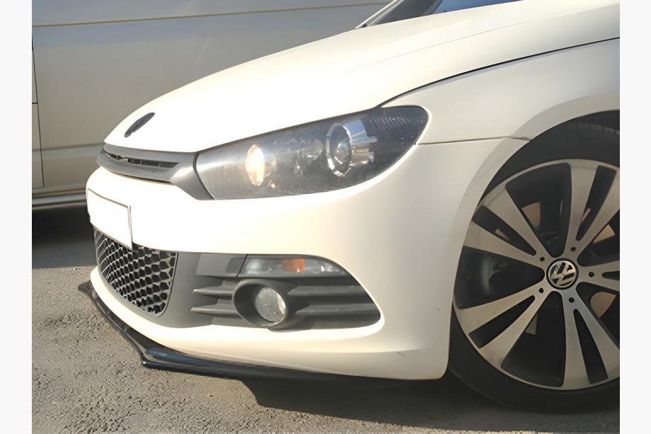 Volkswagen Scirocco 2008–2017 Sprednji lip spojler DPT (2008-2017, črna visok sijaj) Image