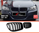 BMW serija 3 E90/E91 2005–2011 M-Look ledvične maske (2008-2011, sijajno črna) fotografija 2