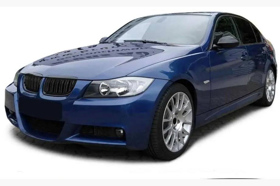 BMW serija 3 E90/E91 2005–2011 Ledvične rešetke M-Look (za E-90/91, 2005-2008, sijajno črna) Fotografija 4