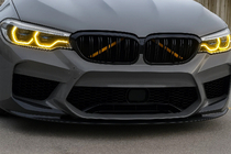 BMW serija 5 G30/G31 2017–2023 Ledvične rešetke M-Look (2017-2020, črna visok sijaj) fotografija 1