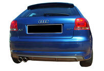 Audi A3 2003–2012 Zadnji difuzor DPT (2005-2008, Coupe, črna visok sijaj) fotografija 2