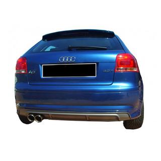 Zadnji difuzor DPT (2005-2008, Coupe, črna visok sijaj) Audi A3 2003–2012 fotografija 2