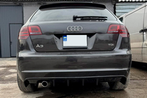 Audi A3 2003–2012 Zadnji difuzor DPT (2008-2010, sijaj črna) fotografija 6
