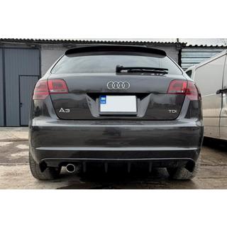 Zadnji difuzor DPT (2008-2010, sijaj črna) Audi A3 2003–2012 fotografija 1