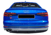 Audi A4 B9 2015–2024 Zadnji difuzor DPT (2015-2019, črna visok sijaj) fotografija 1