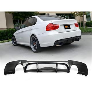 Zadnji difuzor DPT V-4 (za E90 M-Sport, črna sijaj) BMW serija 3 E90/E91 2005–2011 fotografija 1