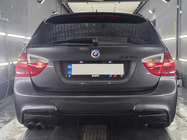 BMW serija 3 E90/E91 2005–2011 Zadnji difuzor DPT V-5 (za E90 M-Sport, črna sijaj) fotografija 1