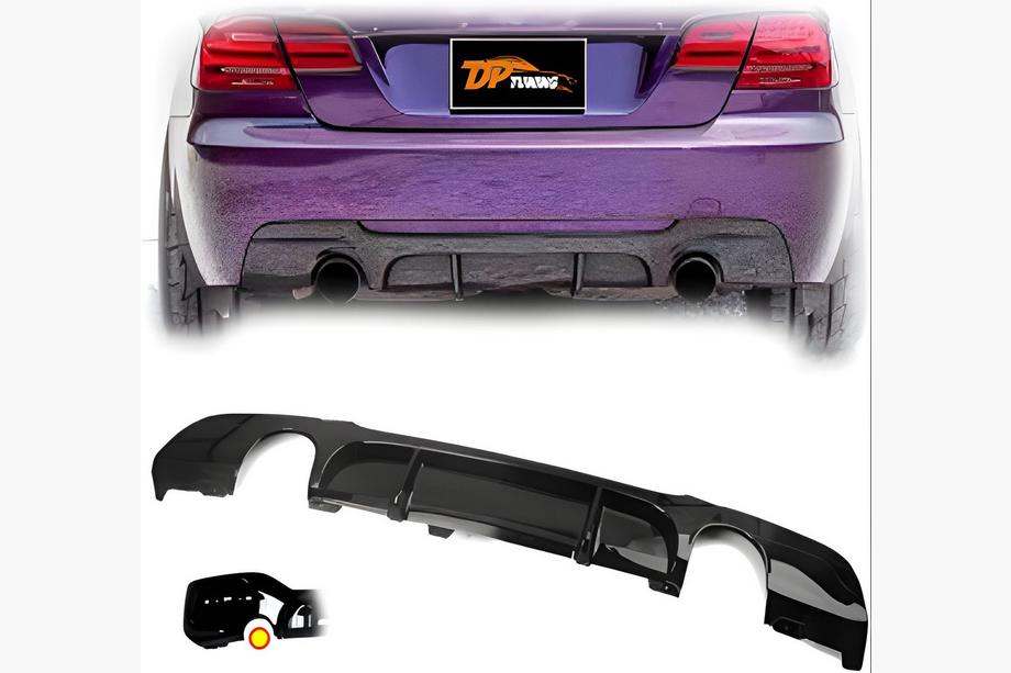 BMW serija 3 E90/E91 2005–2011 Zadnji difuzor DPT V-6 (za E90 M-Sport, sijajno črna) Image