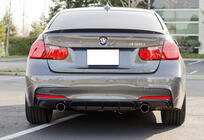 BMW serija 3 F30/F31 2012–2019 Zadnji difuzor DPT V-4 (za M-Performance, črna sijaj) fotografija 2