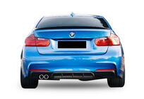 BMW serija 3 F30/F31 2012–2019 Zadnji difuzor DPT V-5 (za M-Performance, sijaj črna) fotografija 1