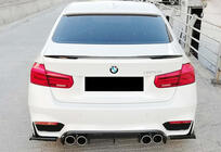 BMW serija 3 F30/F31 2012–2019 Zadnji difuzor DPT V-1 (za M3, sijajno črn) fotografija 5