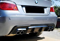 BMW Serija 5 E60/E61 2003–2010 Zadnji difuzor DPT V-2 (za M-Sport, črni sijaj) fotografija 3