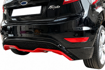 Ford Fiesta 2008–2017 Zadnji difuzor DPT V-3 (HB, mat črna) fotografija 3