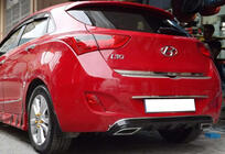 Hyundai I-30 2012–2017 Zadnji difuzor DPT V-1 (sijajno črna) fotografija 2
