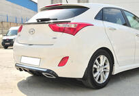Hyundai I-30 2012–2017 Zadnji difuzor DPT V-2 (črna sijaj) fotografija 2