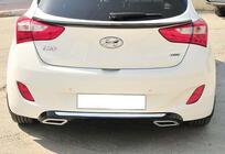 Hyundai I-30 2012–2017 Zadnji difuzor DPT V-2 (črna sijaj) fotografija 3