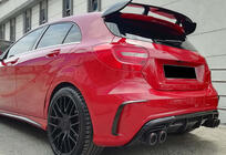 Mercedes A-class W176 2012–2018 Zadnji difuzor DPT (2012-2015, za Brabus, sijaj črna) fotografija 4