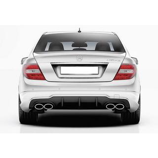 Zadnji difuzor DPT (2011-2014, za AMG SD, črna visok sijaj) Mercedes razred C W204 2007–2015 fotografija 3