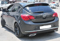 Opel Astra J 2009–2015 Zadnji difuzor DPT V1 (2012-2015, HB, sijajno črna) fotografija 2