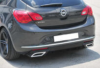 Opel Astra J 2009–2015 Zadnji difuzor DPT V1 (2012-2015, HB, sijajno črna) fotografija 3