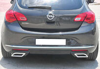 Opel Astra J 2009–2015 Zadnji difuzor DPT V1 (2012-2015, HB, sijajno črna) fotografija 1