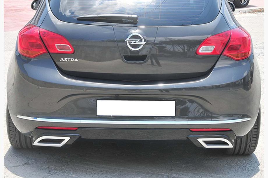 Opel Astra J 2009–2015 Zadnji difuzor DPT V1 (2012-2015, HB, sijajno črna) Image