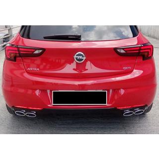 Zadnji difuzor DPT V-1 (HB, sijajno črna) Opel Astra K 2016–2021 fotografija 1