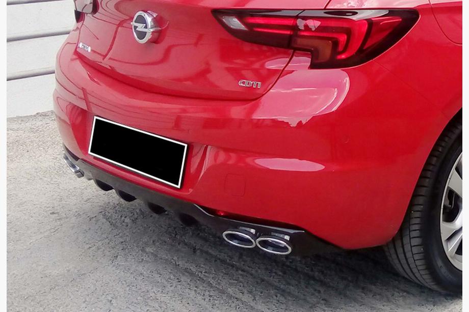 Opel Astra K 2016–2021 Zadnji difuzor DPT V-1 (HB, sijajno črna) Fotografija 4