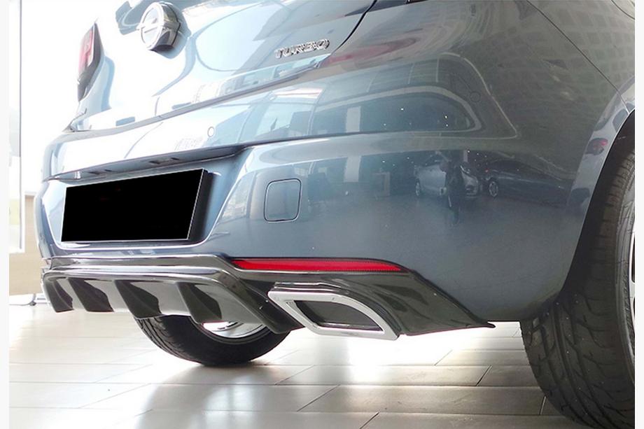 Opel Astra K 2016–2021 Zadnji difuzor DPT V-2 (HB, črna visok sijaj) Image