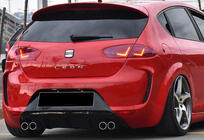 Seat Leon 2005–2012 Zadnji difuzor DPT V-1 (2009-2012, črna sijaj) fotografija 1