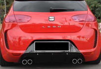 Seat Leon 2005–2012 Zadnji difuzor DPT V-1 (2009-2012, črna sijaj) fotografija 2