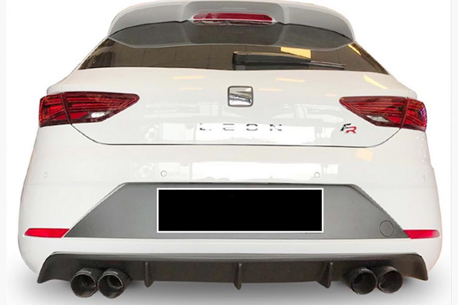 Seat Leon 2013–2020 Zadnji difuzor DPT V-3 (2017-2020, črna visok sijaj) Image
