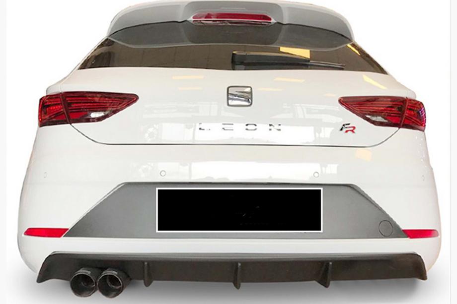 Seat Leon 2013–2020 Zadnji difuzor DPT V-4 (2017-2020, črni sijaj) Image