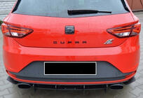 Seat Leon 2013–2020 Zadnji difuzor DPT V-6 (2013-2016, sijajno črna) fotografija 3