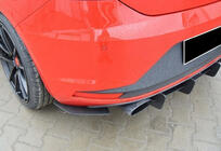Seat Leon 2013–2020 Zadnji difuzor DPT V-6 (2013-2016, sijajno črna) fotografija 4