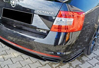 Skoda Octavia III A7 2013–2019 Zadnji difuzor DPT V-1 (LB/SW, sijaj črna) fotografija 2