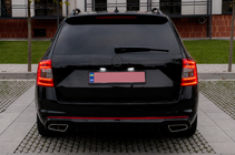 Skoda Octavia III A7 2013–2019 Zadnji difuzor DPT V-2 (LB/SW, črna sijaj) fotografija 3