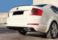Skoda Octavia III A7 2013–2019 Zadnji difuzor DPT V-4 (LB, sijajno črna) fotografija 2