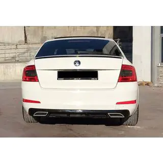 Zadnji difuzor DPT V-4 (LB, sijajno črna) Skoda Octavia III A7 2013–2019 fotografija 1