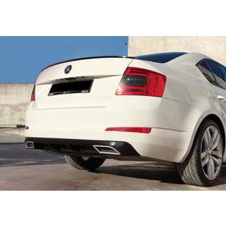 Zadnji difuzor DPT V-4 (LB, sijajno črna) Skoda Octavia III A7 2013–2019 fotografija 2