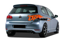 Volkswagen Golf 6 2008–2014 Zadnji difuzor DPT V-1 (za Base, črna visok sijaj) fotografija 1